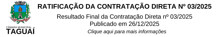 Ratificação da Contratação Direta nº 03/2025