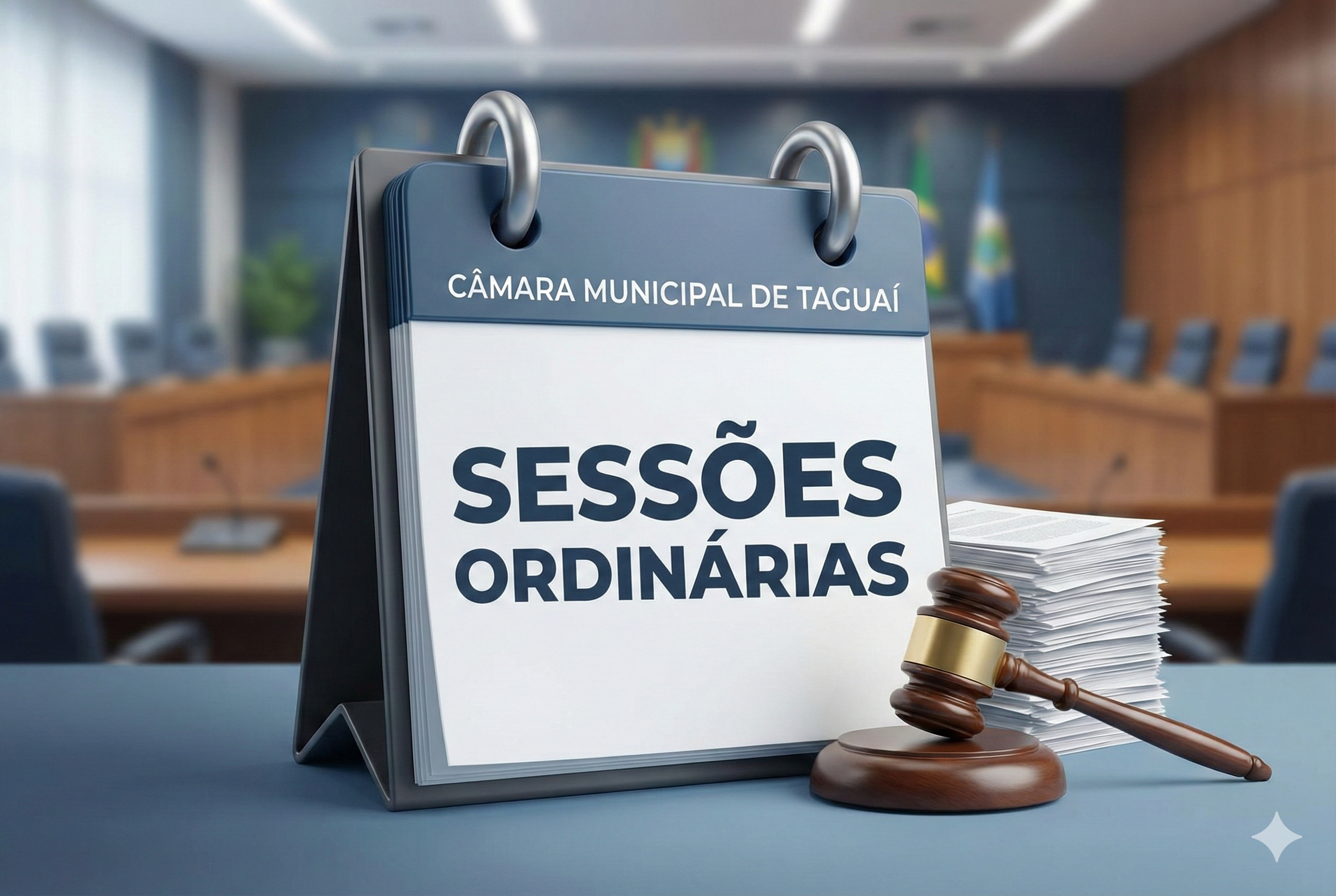 Câmara Municipal divulga o Calendário Anual das Sessões Ordinárias de 2026